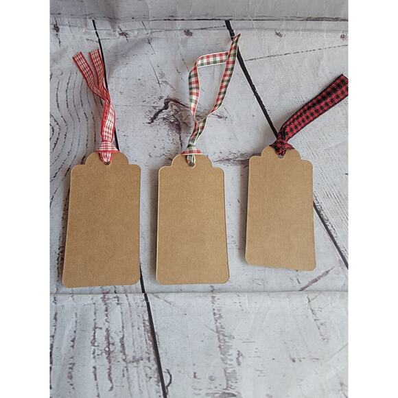 Handmade Button Christmas Grift Cards Christmas Tree Lot Of 3 - Picture 5 of 5